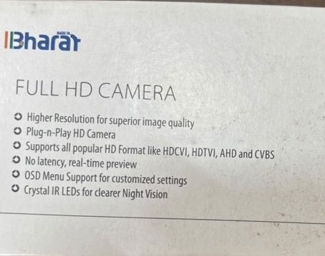 Full HD Bullet Camera — CP Plus CP-URC-TC24PL3C
