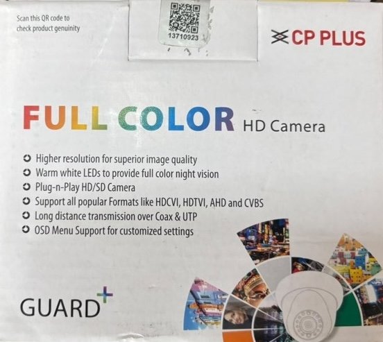 Guard+ Full Color HD Dome Camera — CP Plus CP-GPC-DA24PL2C-SE-V2